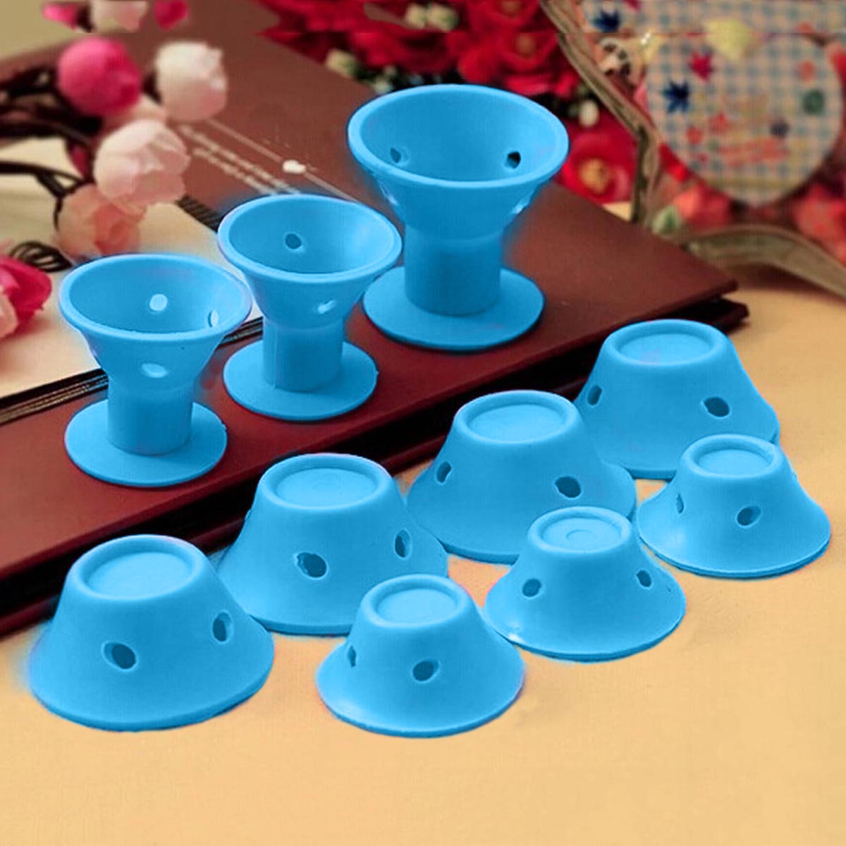 Bigoudis en Silicone pour Cheveux