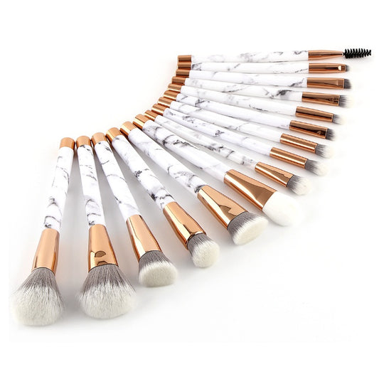 Set de Pinceaux de Maquillage en Marbre