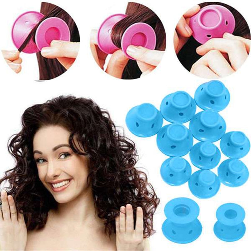 Bigoudis en Silicone pour Cheveux